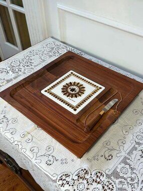 Georges Briard walnut charcuterie platter